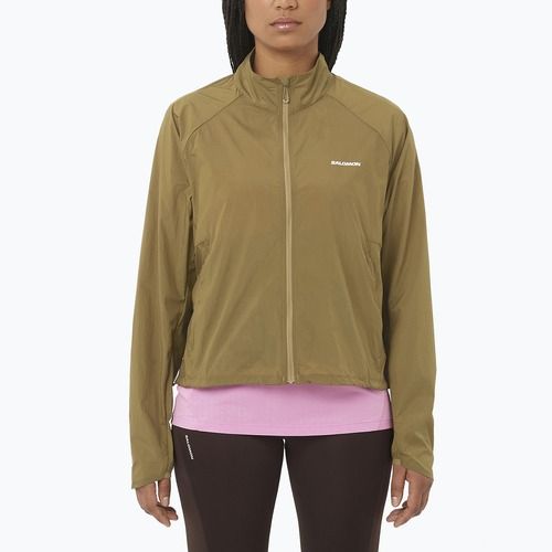 Women's running jacket Salomon Shakeout Fly brilliant olive