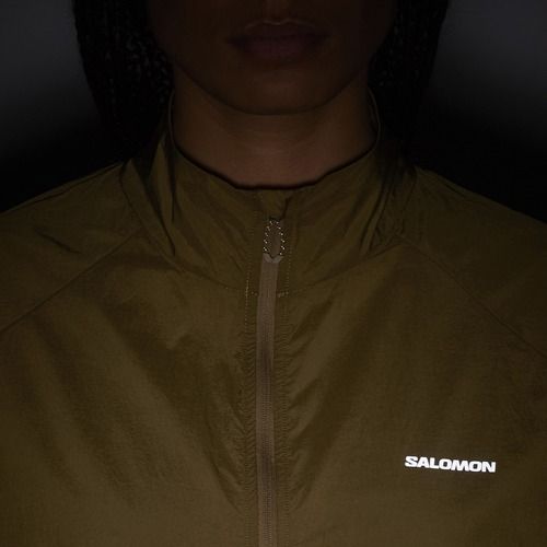 Women's running jacket Salomon Shakeout Fly brilliant olive