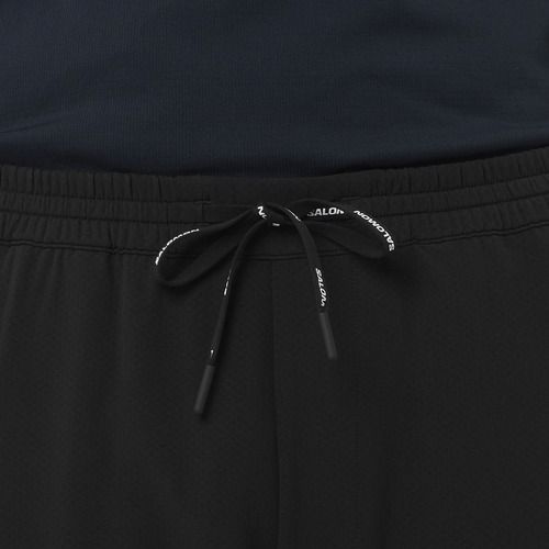 Men's running trousers Salomon Shakeout Hexaflow deep black
