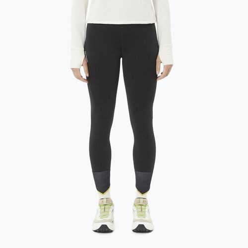 Women's running leggings Salomon Shakeout Core Warm deep black