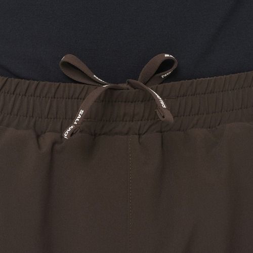 Men's running shorts Salomon Shakeout C 2IN1 7" coffee bean