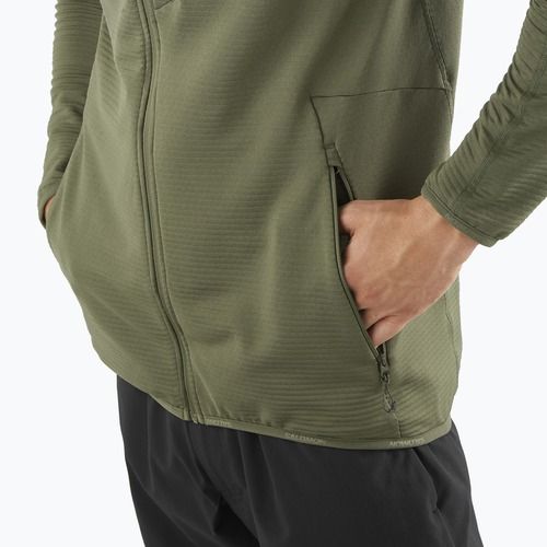 Men's trekking sweatshirt Salomon Essential Lightwarm Full Zip grape leaf