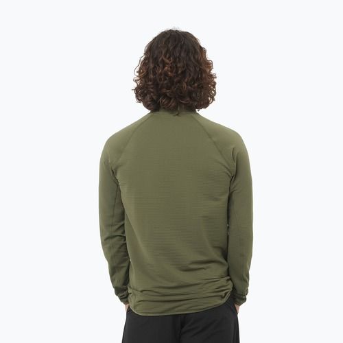 Men's trekking sweatshirt Salomon Essential Lightwarm Full Zip grape leaf
