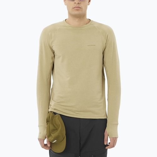 Men's sweatshirt Salomon Essential Lightwarm CN gray green