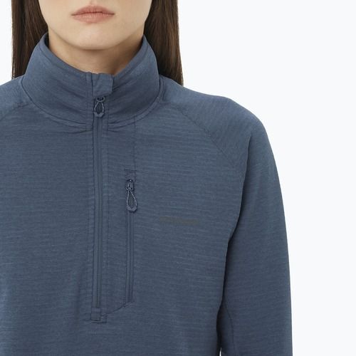 Women's trekking sweatshirt Salomon Essential Lightwarm Half Zip blue night