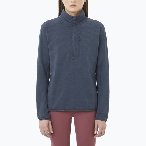 Women's trekking sweatshirt Salomon Essential Lightwarm Half Zip blue night