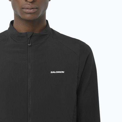 Men's running sweatshirt Salomon Mountain Flex Hybrid deep black