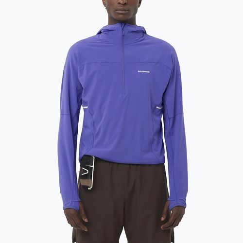 Men's sweatshirt Salomon Sense Aero Half Zip Hoodie libery