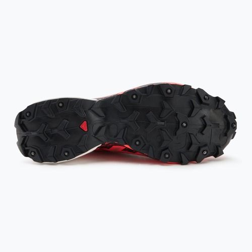 Men's running shoes Salomon Spikecross 6 GTX cow hide/black/neon flame