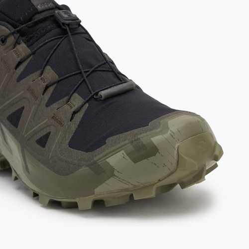 Men's running shoes Salomon Speedcross 6 GTX black/peat/deep lichen green