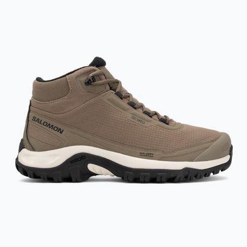 Men's trekking boots Salomon Shelter WP stone gray/black/rainy day