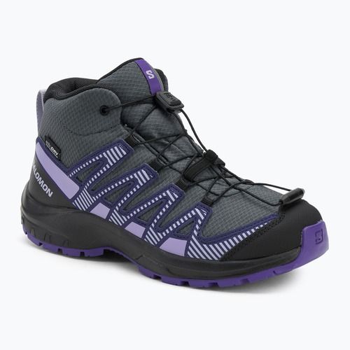 Children's hiking boots Salomon XA Pro V8 MID WP turbulence / black / liberty