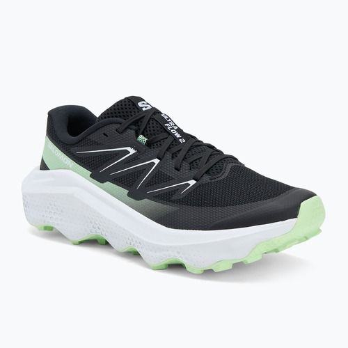 Men's running shoes Salomon Ultra Flow 2 black/white/patina green