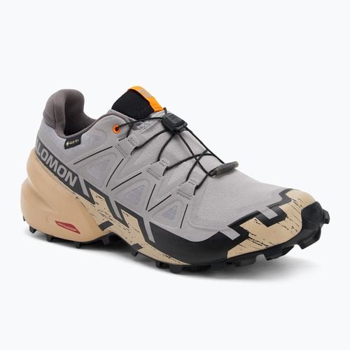 Men's running shoes Salomon Speedcross 6 GTX gull/white pepper/black