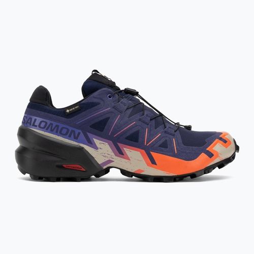 Men's running shoes Salomon Speedcross 6 GTX maritime blue/black/cherry tomato