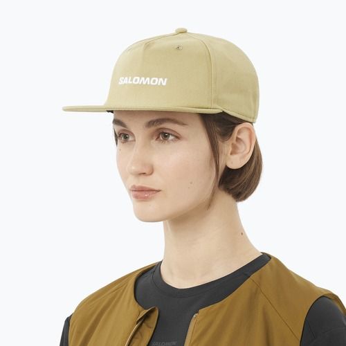 Baseball cap Salomon Logo Flat gray green