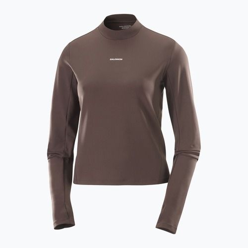 Women's running longsleeve Salomon Bliss coffee bean