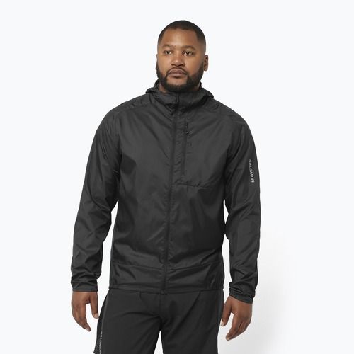Men's running jacket Salomon Cross Wind deep black