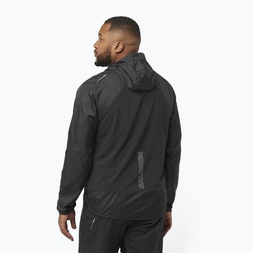 Men's running jacket Salomon Cross Wind deep black