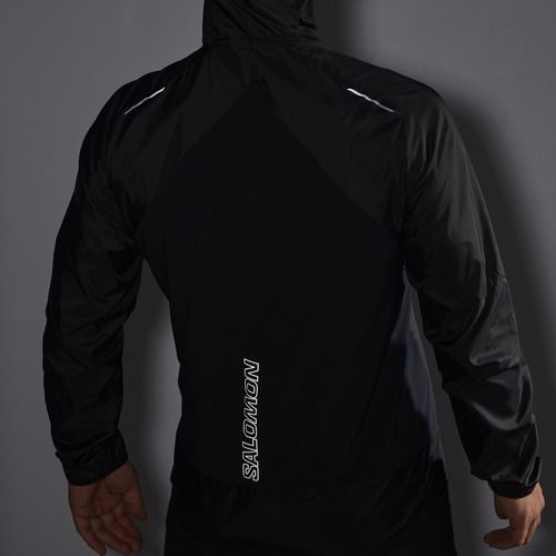 Men's running jacket Salomon Cross Wind deep black