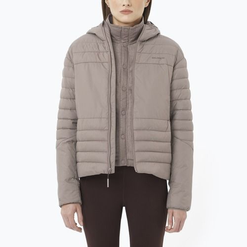 Women's wind jacket Salomon Reflex Hoodie iron