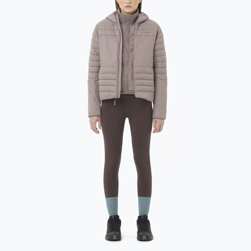 Women's wind jacket Salomon Reflex Hoodie iron