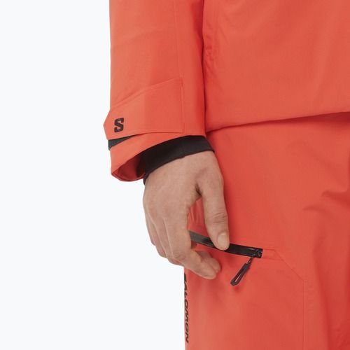 Men's ski jacket Salomon Brilliant 2.0 cherry tomato