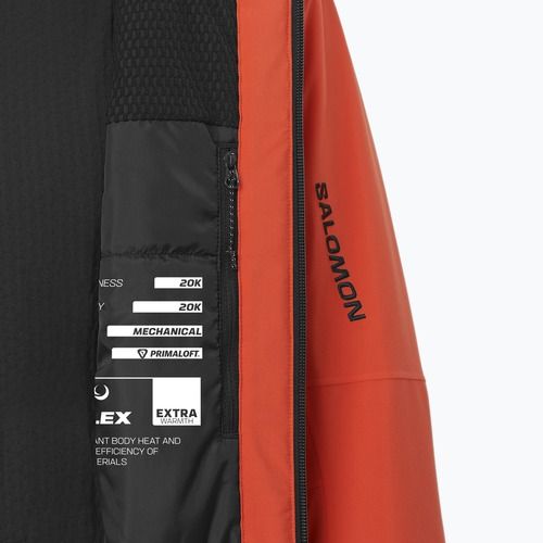 Men's ski jacket Salomon Brilliant 2.0 cherry tomato