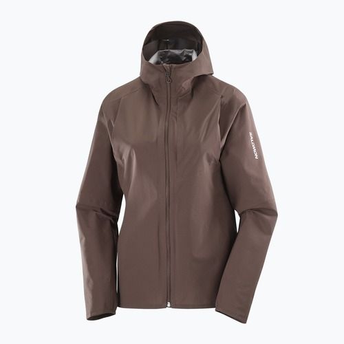 Women's running jacket Salomon Trail coffee bean