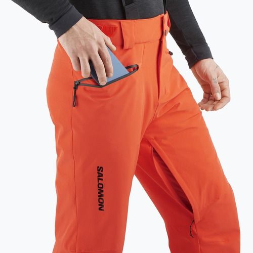 Men's ski trousers Salomon Edge cherry tomato