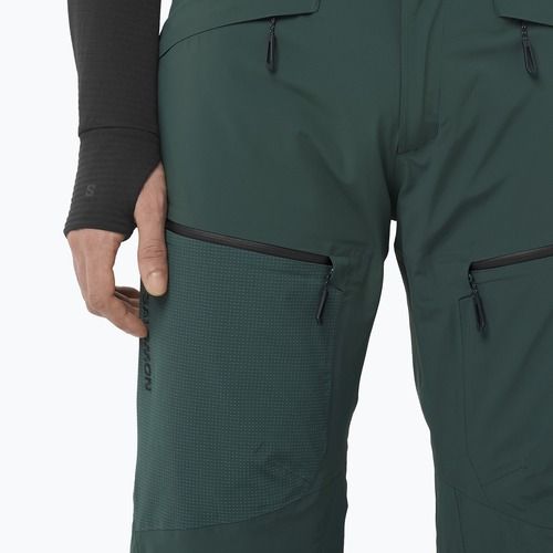 Men's ski trousers Salomon Spectral green gables