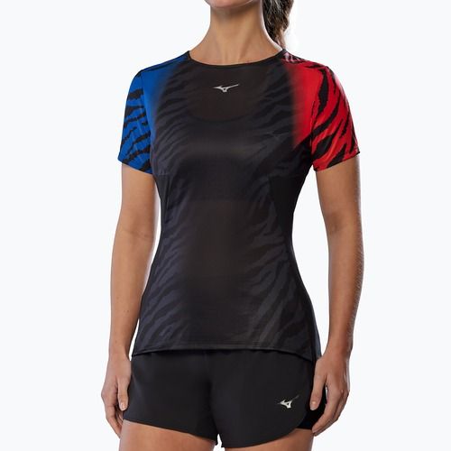 Women's running top Mizuno DryAeroFlow Graphic Tee oni red