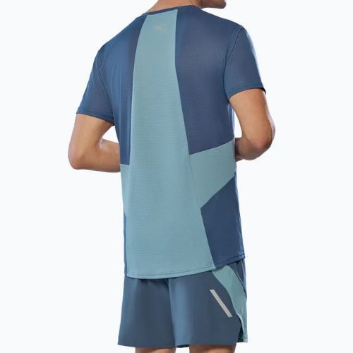 Men's running top Mizuno DryAeroFlow Tee vintage indigo