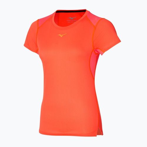 Women's running top Mizuno DryAeroFlow Tee nasturtium