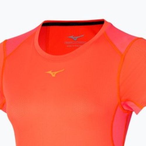 Women's running top Mizuno DryAeroFlow Tee nasturtium