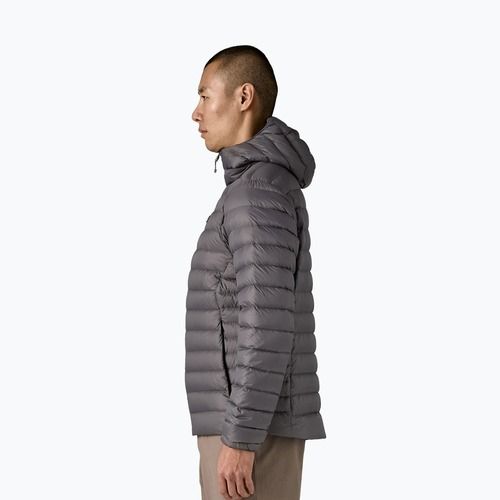 Men's down jacket Patagonia Down Sweater Hoody forge grey w/forge grey