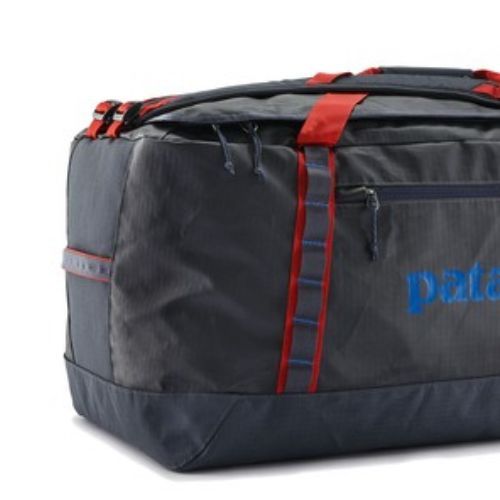 Travel bag Patagonia Black Hole Duffel 100 l smolder blue/amanita red