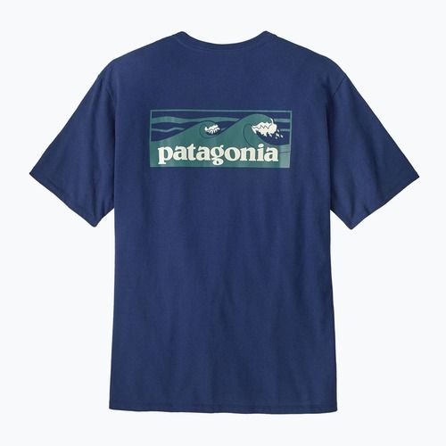 Men's T-shirt Patagonia Boardshort Logo Pocket Responsibili clement blue