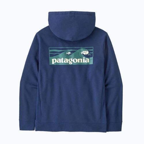 Men's sweatshirt Patagonia Boardshort Logo Uprisal Hoody clement blue