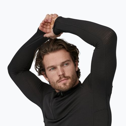 Men's sweatshirt Patagonia Cap Termal Weight Zip Neck black