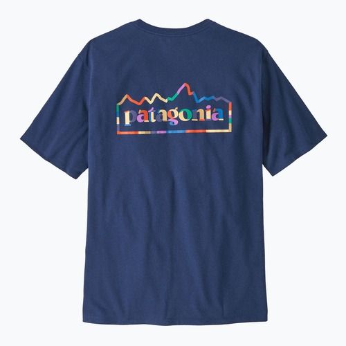Men's T-shirt Patagonia Unity Fitz Responsibili clement blue