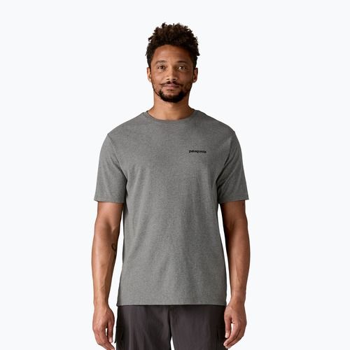 Men's T-shirt Patagonia Fitz Roy Icon Responsibili-Tee gravel heather