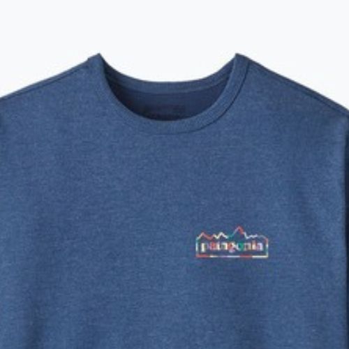 Men's sweatshirt Patagonia Lightweight Unity Fitz Wildrise Crew clement blue