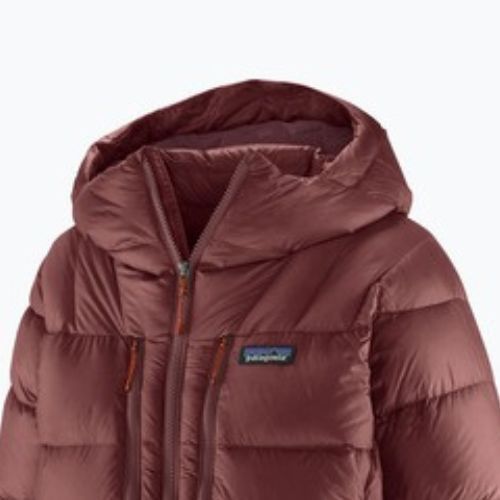 Women's down jacket Patagonia Fitz Roy Down Hoody dark ruby w / sizzle red