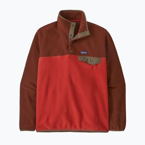 Men's trekking sweatshirt Patagonia LW Synch Snap-T P / O amanita red