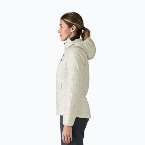 Women's down jacket Patagonia Nano Puff Hoody birch white