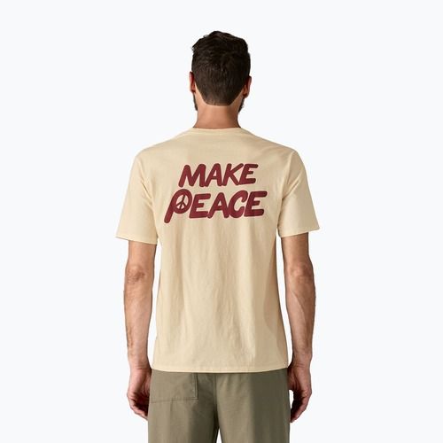 Men's T-shirt Patagonia Balance Organic peace seeds / undyed natural