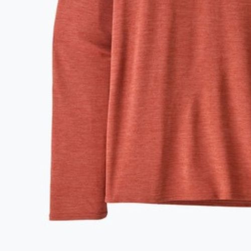 Men's longsleeve Patagonia Cap Cool Daily Graphic Shirt '73 text logo / potters red x-dye