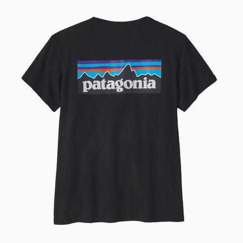 Women's T-shirt Patagonia P-6 Logo Responsibili-Tee black