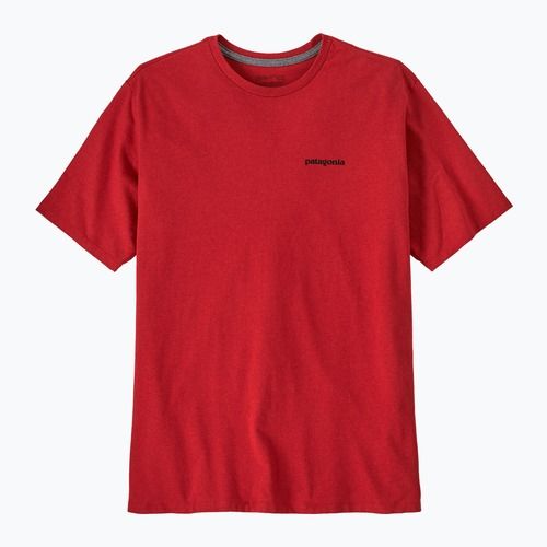 Men's T-shirt Patagonia P-6 Logo Responsibili-Tee amanita red